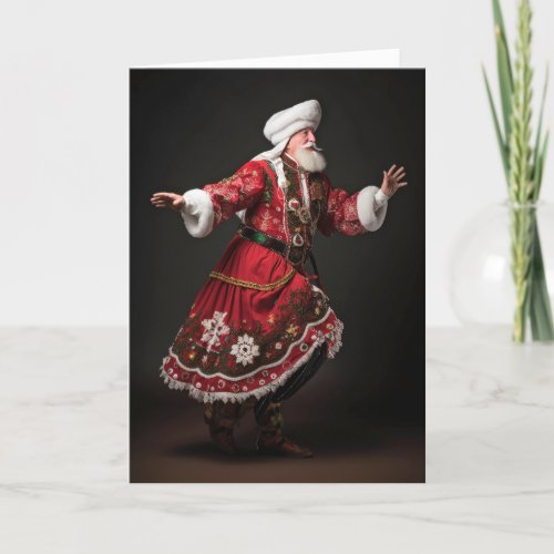 Polish Santa Christmas Card