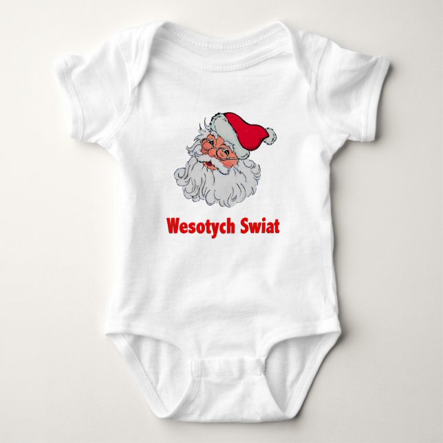 Polish Santa Claus #2 Baby Bodysuit (Front)