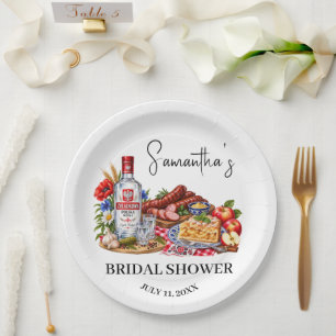 Polish Sausages Apple Cake Vodka Bridal Shower Paper Plates