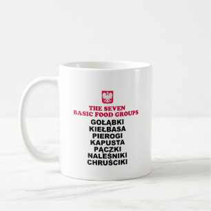 Polish Seven Food Groups Coffee Mug