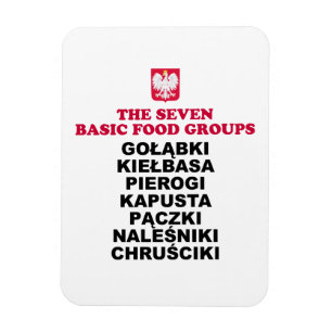 Polish Seven Food Groups Magnet