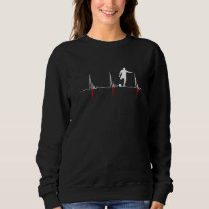 Polish Soccer Team Heartbeat EKG Pulse Polish Play Sweatshirt