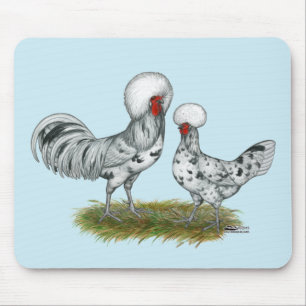 Polish Splash Chickens Mouse Pad