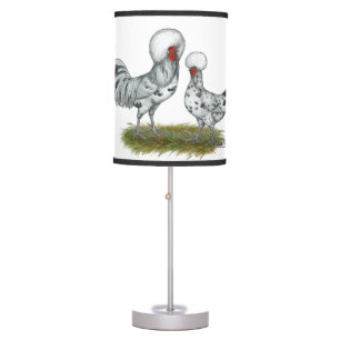 Polish Splash Chickens Table Lamp
