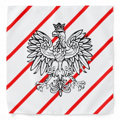 Polish stripes flag bandana