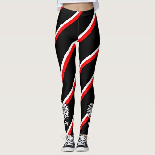 Polish stripes flag leggings