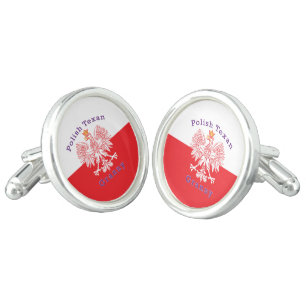 Polish Texan Eagle Granny Cufflinks