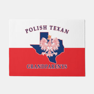 Polish Texan Grandparents Doormat