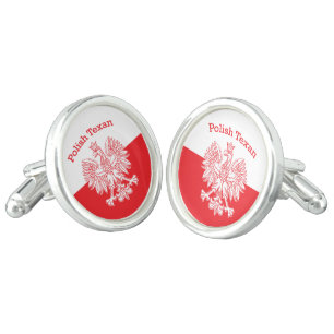 Polish Texan White Eagle Cufflinks