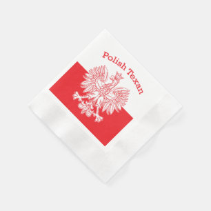 Polish Texan White Eagle Napkins
