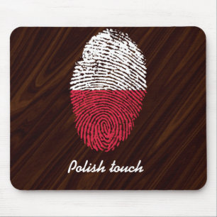 Polish touch fingerprint flag mouse pad