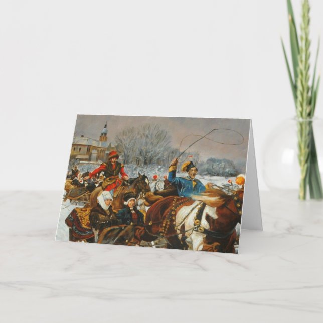 Polish vintage Christmas card (Front)