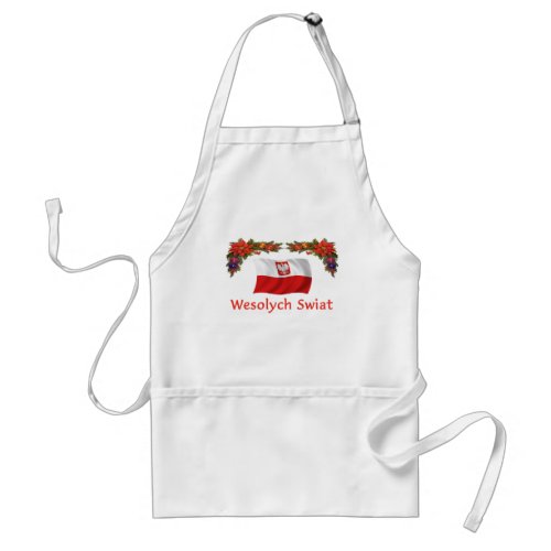 Polish Wesolych Swiat Adult Apron