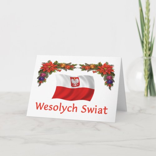 Polish Wesolych Swiat Holiday Card