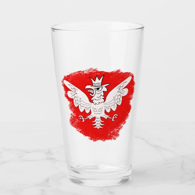 Polish White Eagle Glass (Front)