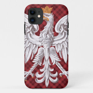 Polish White Eagle Plaid iPhone 5 Case-Mate Barely 11 Case