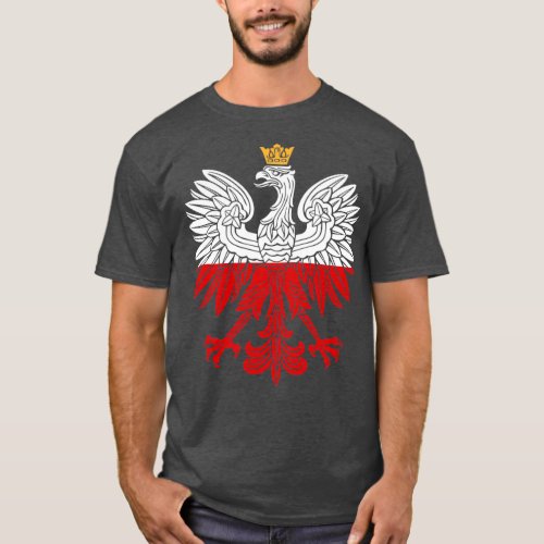 Polish White Eagle Poland Polska Design  T_Shirt