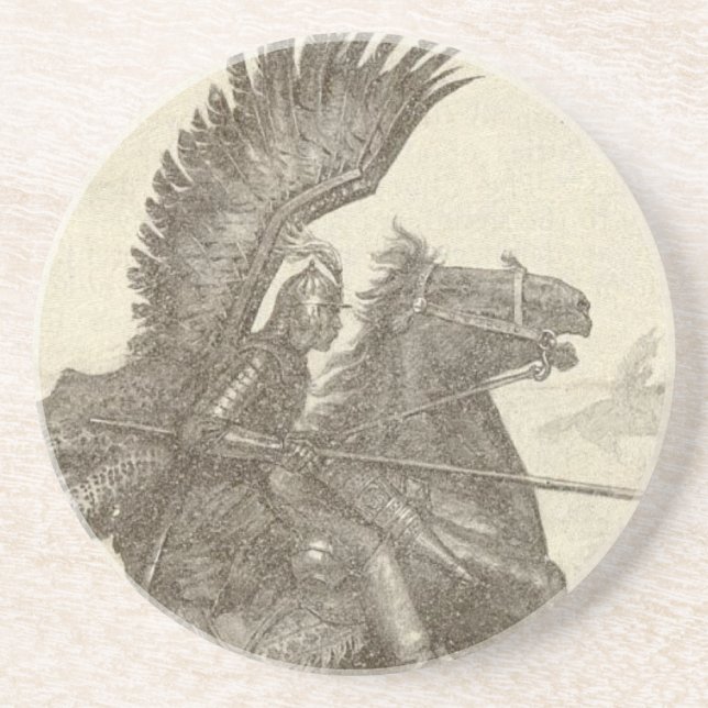 Polish Winged Hussar Drink Coaster (Front)