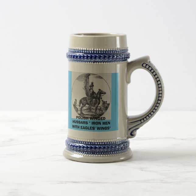 POLISH WINGED HUSSARS BEER STEIN (Right)