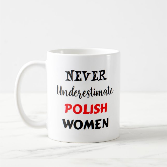 polish women coffee mug (Left)