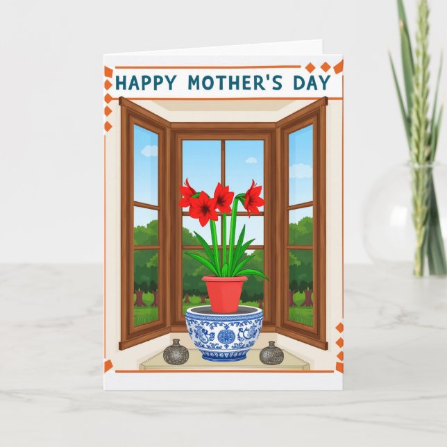 Polished Bay Window Mothers Day Card (Front)