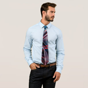 Polished burgundy curves overlapping crooked red neck tie
