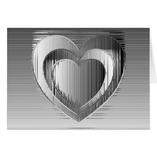 Polished chrome hearts cards (Front Horizontal)