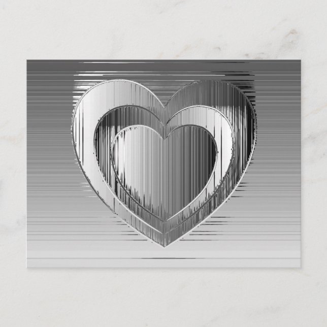 Polished chrome hearts postcard (Front)