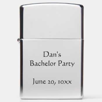 Polished Chrome Personalized Zippo® Lighter by iHave2Say at Zazzle