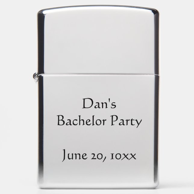 Polished Chrome Personalized Zippo® Lighter (Front)