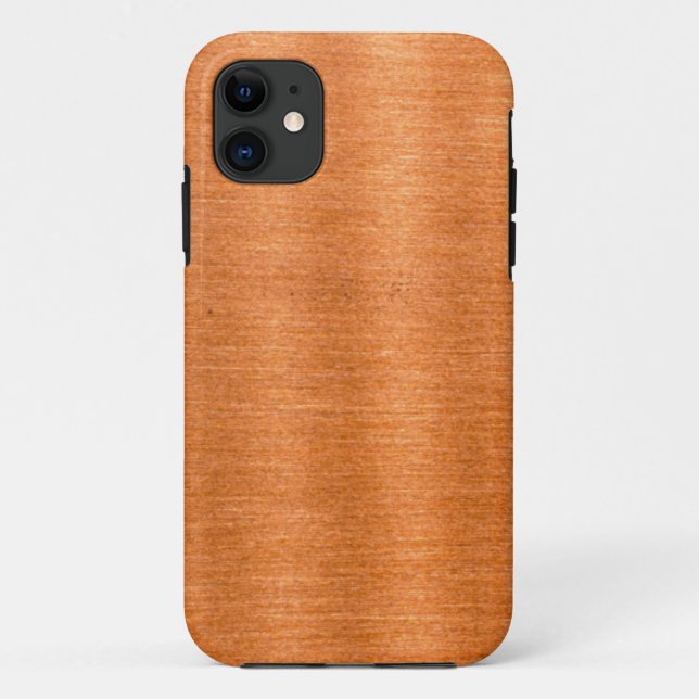 Polished Copper Wavy Texture Background Case-Mate iPhone Case (Back)