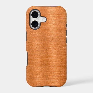 Polished Copper Wavy Texture Background iPhone 17 Case