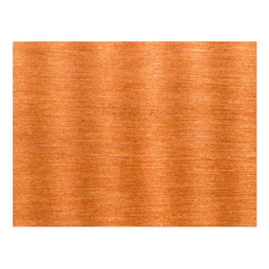 Polished Copper Wavy Texture Background Postcard