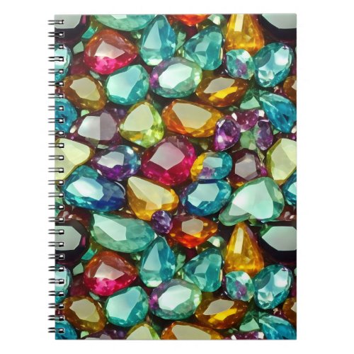 Polished Crystals Pattern Notebook