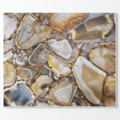Polished Geode Stones Wrapping Paper (Flat)