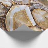 Polished Geode Stones Wrapping Paper (Corner)