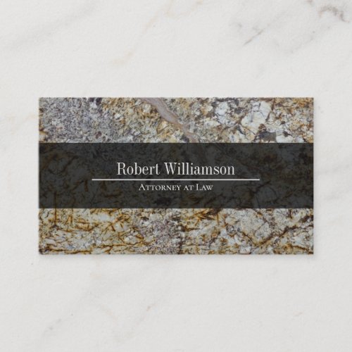 Polished Granite Professional Slick Classy Business Card