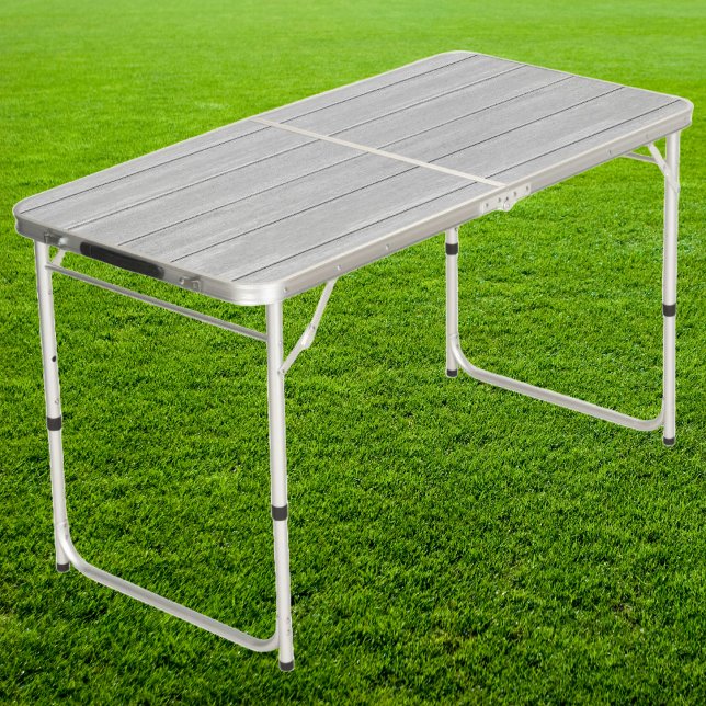 Polished Gray Wooden Board Tailgate  Beer Pong Table (Creator Uploaded)