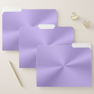 Polished lilac chrome look file folder