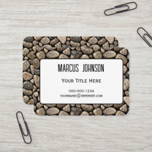 Polished Michigan Petoskey Stone Collection Business Card