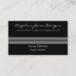 Polished Professional Business Card, Gray Business Card