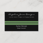 Polished Professional Business Card, Sage Green Card