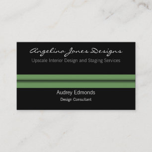 Polished Professional Business Card, Sage Green Card