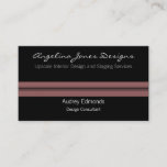 Polished Professional Business Card, Soft Mauve Business Card