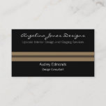 Polished Professional Business Card, Tan Business Card