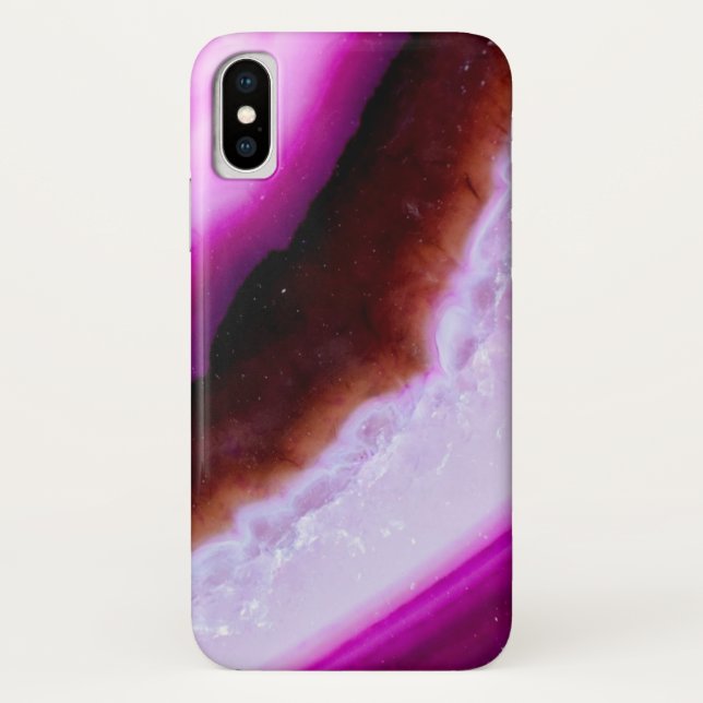 Polished Purple Agate With Quartz Case-Mate iPhone Case (Back)