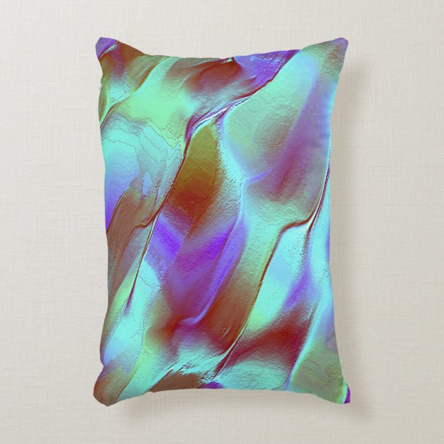 Polished rock in chrome purple accent pillow (Front(Vertical))