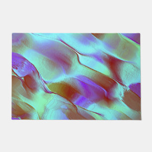 Polished rock in chrome purple doormat