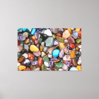 Polished Rocks Canvas Print