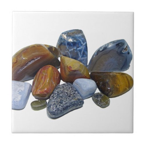 Polished Rocks Ceramic Tile